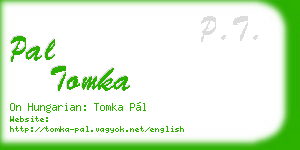 pal tomka business card
